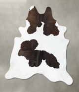 Medium Grey XX-Large Brazilian Cowhide Rug 8'1"H x 6'11"W #B25799 by Hudson Hides