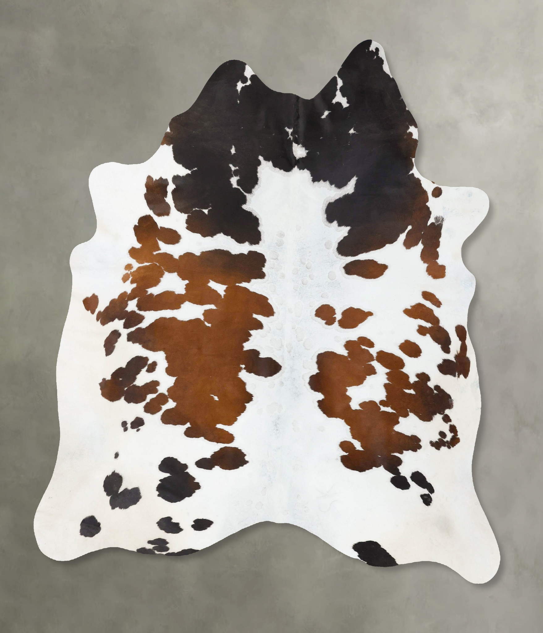 Chocolate and White Cowhide Rug #B25800
