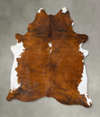 Medium Brindle XX-Large Brazilian Cowhide Rug 8'1"H x 6'5"W #B25814 by Hudson Hides