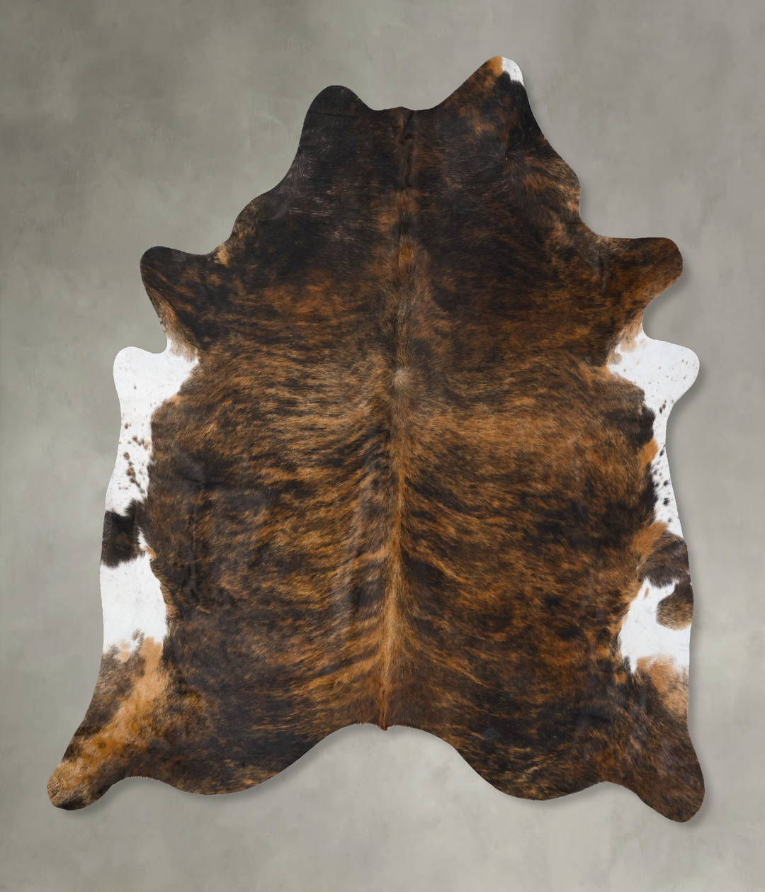 Dark Brindle XX-Large Brazilian Cowhide Rug 8'6"H x 7'5"W #B25816 by H