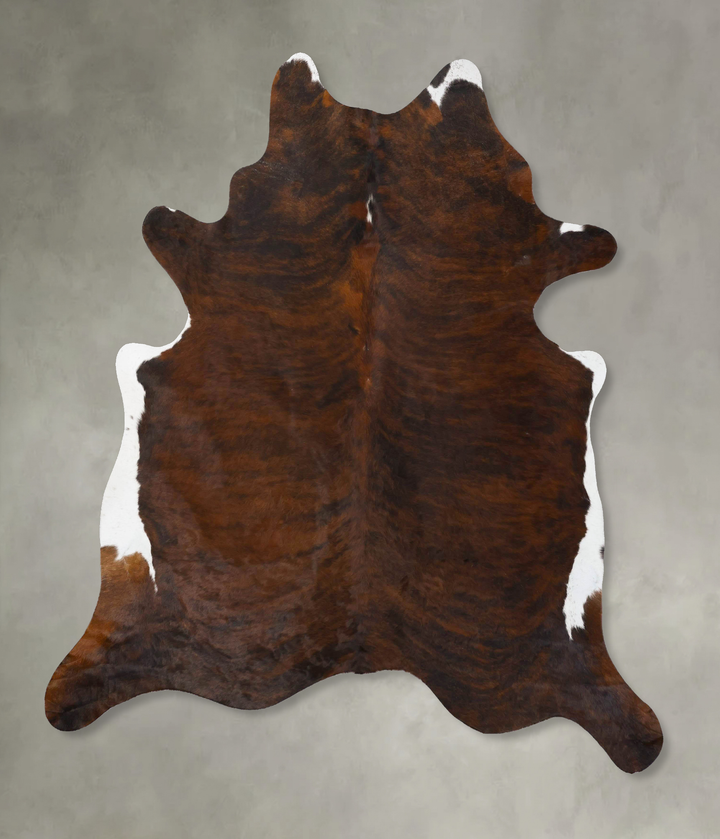 Dark Brindle XX-Large Brazilian Cowhide Rug 8'0"H x 6'9"W #B25818 by Hudson Hides