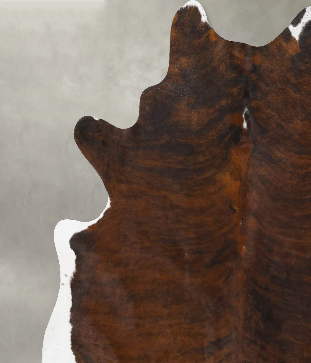 Dark Brindle XX-Large Brazilian Cowhide Rug 8'0"H x 6'9"W #B25818 by H