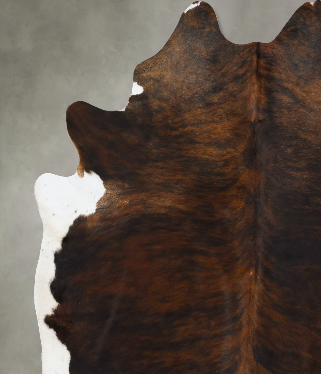 Dark Brindle XX-Large Brazilian Cowhide Rug 9'0"H x 7'3"W #B25824 by H