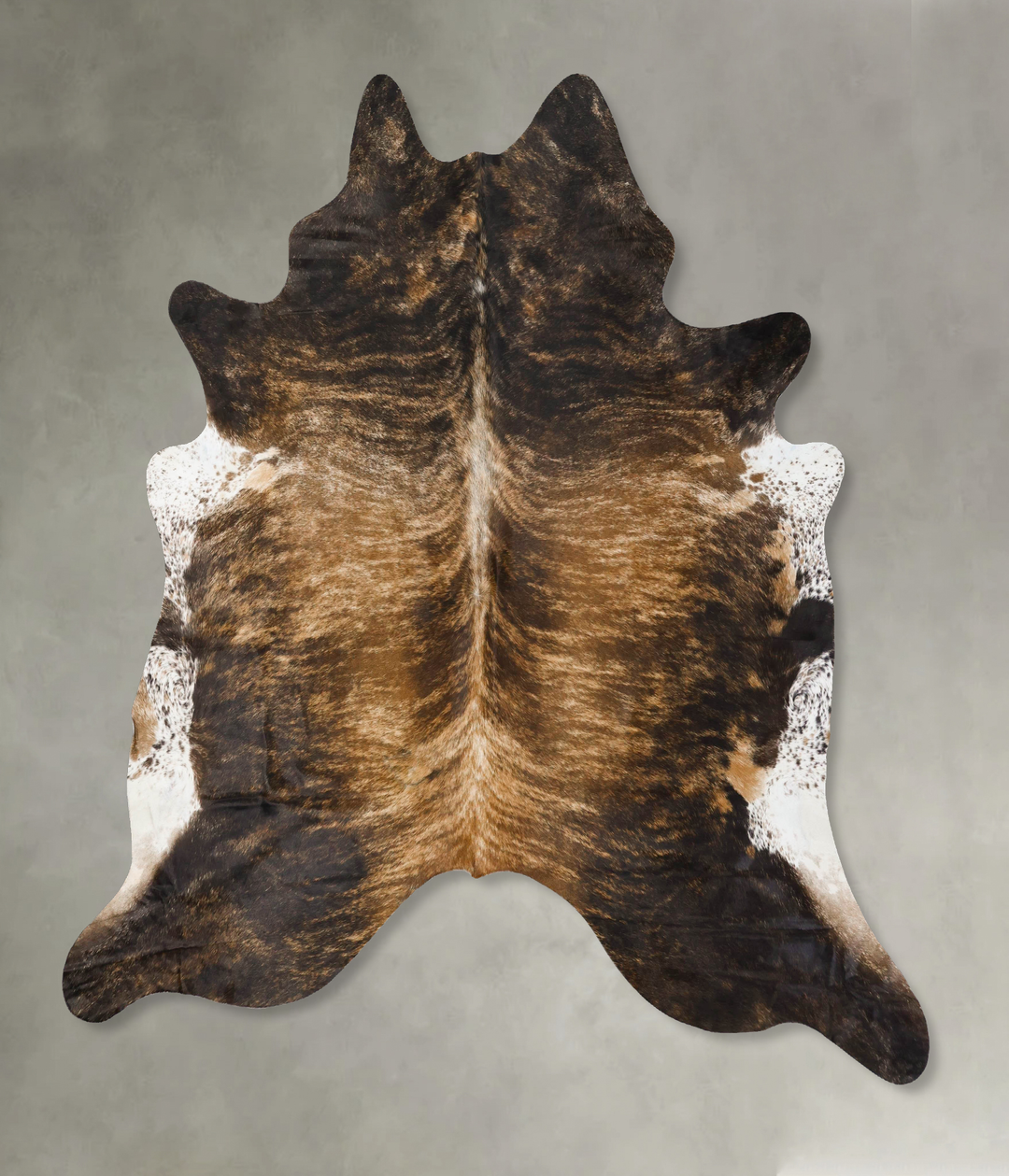 Dark Brindle XX-Large Brazilian Cowhide Rug 7'10"H x 7'4"W #B25828 by 