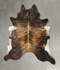 Dark Brindle XX-Large Brazilian Cowhide Rug 7'10