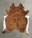 Medium Brindle XX-Large Brazilian Cowhide Rug 8'1"H x 6'10"W #B25833 by Hudson Hides