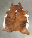 Medium Brindle X-Large Brazilian Cowhide Rug 7'9"H x 6'3"W #B25835 by Hudson Hides