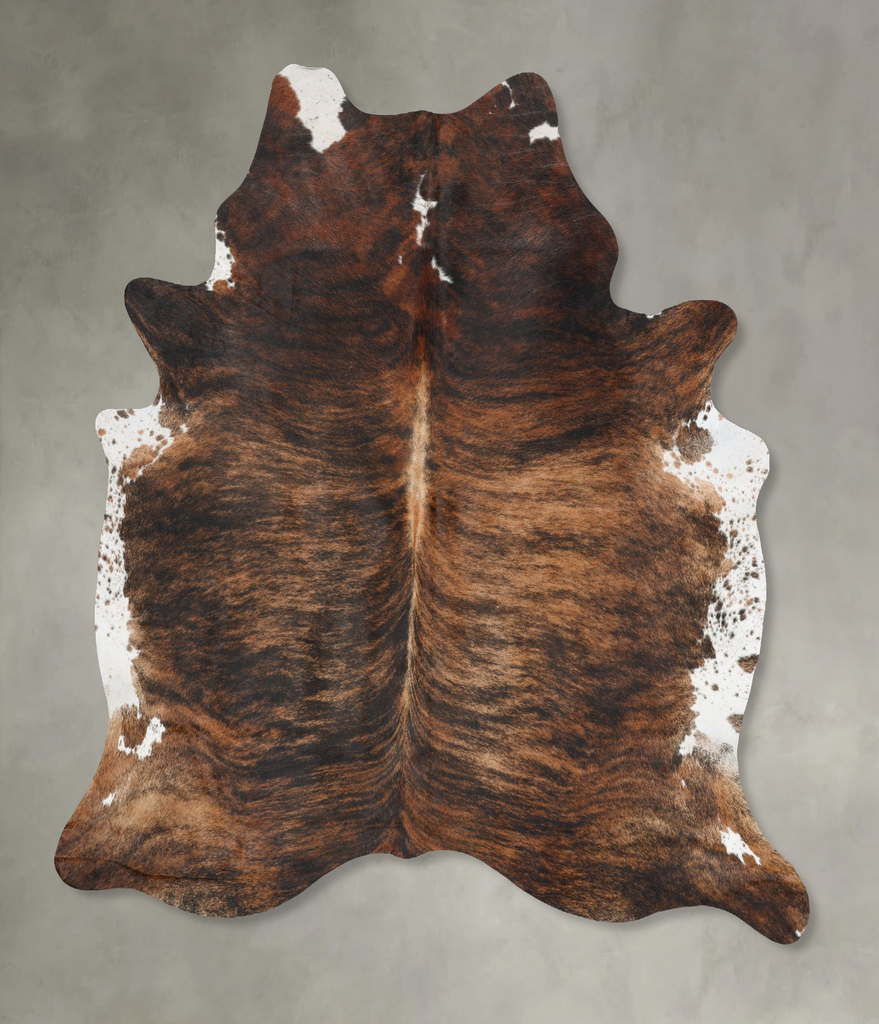 Dark Brindle XX-Large Brazilian Cowhide Rug 8'4"H x 6'11"W #B25846 by Hudson Hides