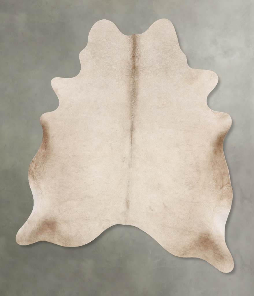 Champagne Large Brazilian Cowhide Rug 6'6"H x 5'6"W #B25857 by Hudson Hides