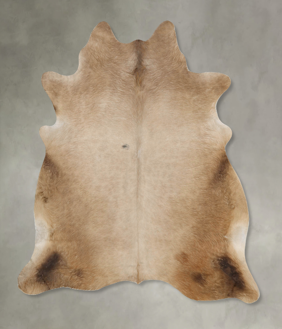 Champagne X-Large Brazilian Cowhide Rug 7'2"H x 6'3"W #B25861 by Hudso