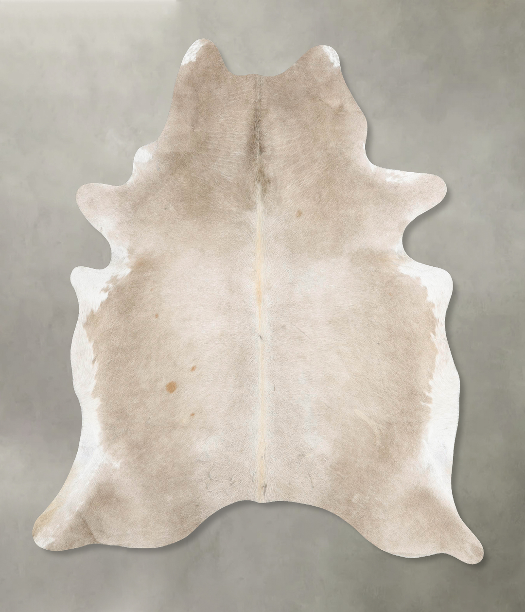 Champagne X-Large Brazilian Cowhide Rug 7'2"H x 6'1"W #B25863 by Hudso