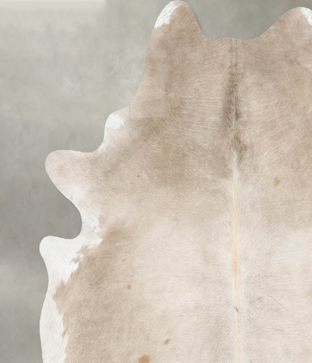 Champagne X-Large Brazilian Cowhide Rug 7'2"H x 6'1"W #B25863 by Hudso