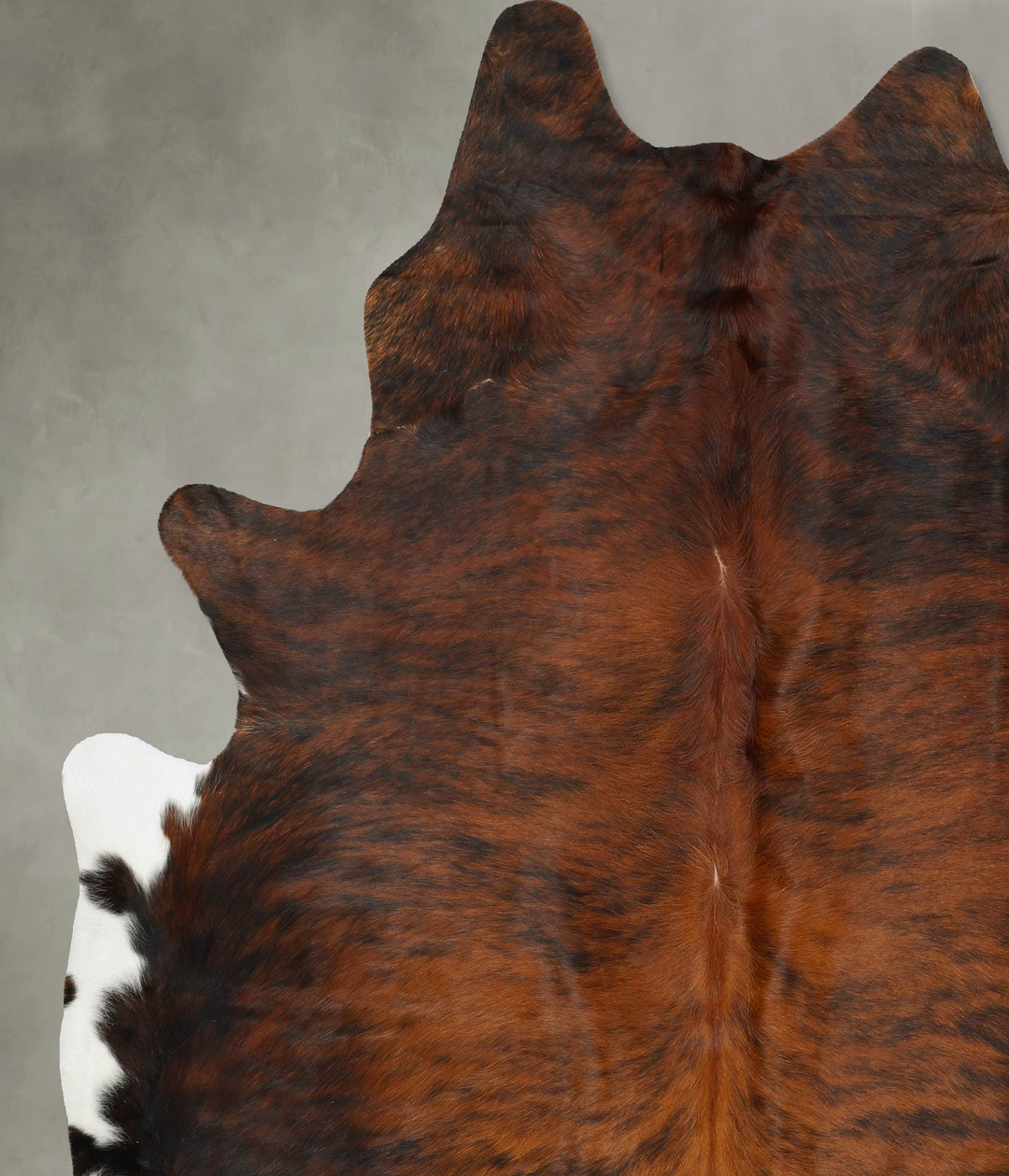 Dark Brindle XX-Large Brazilian Cowhide Rug 7'8"H x 6'7"W #B25896 by H