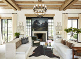 Solid Black XX-Large Brazilian Cowhide Rug 8'1"H x 7'6"W #B2589 by Hudson Hides