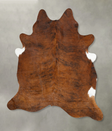 Medium Brindle XX-Large Brazilian Cowhide Rug 7'11"H x 7'1"W #B25901 by Hudson Hides