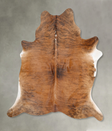 Medium Brindle X-Large Brazilian Cowhide Rug 7'6"H x 6'8"W #B25913 by Hudson Hides