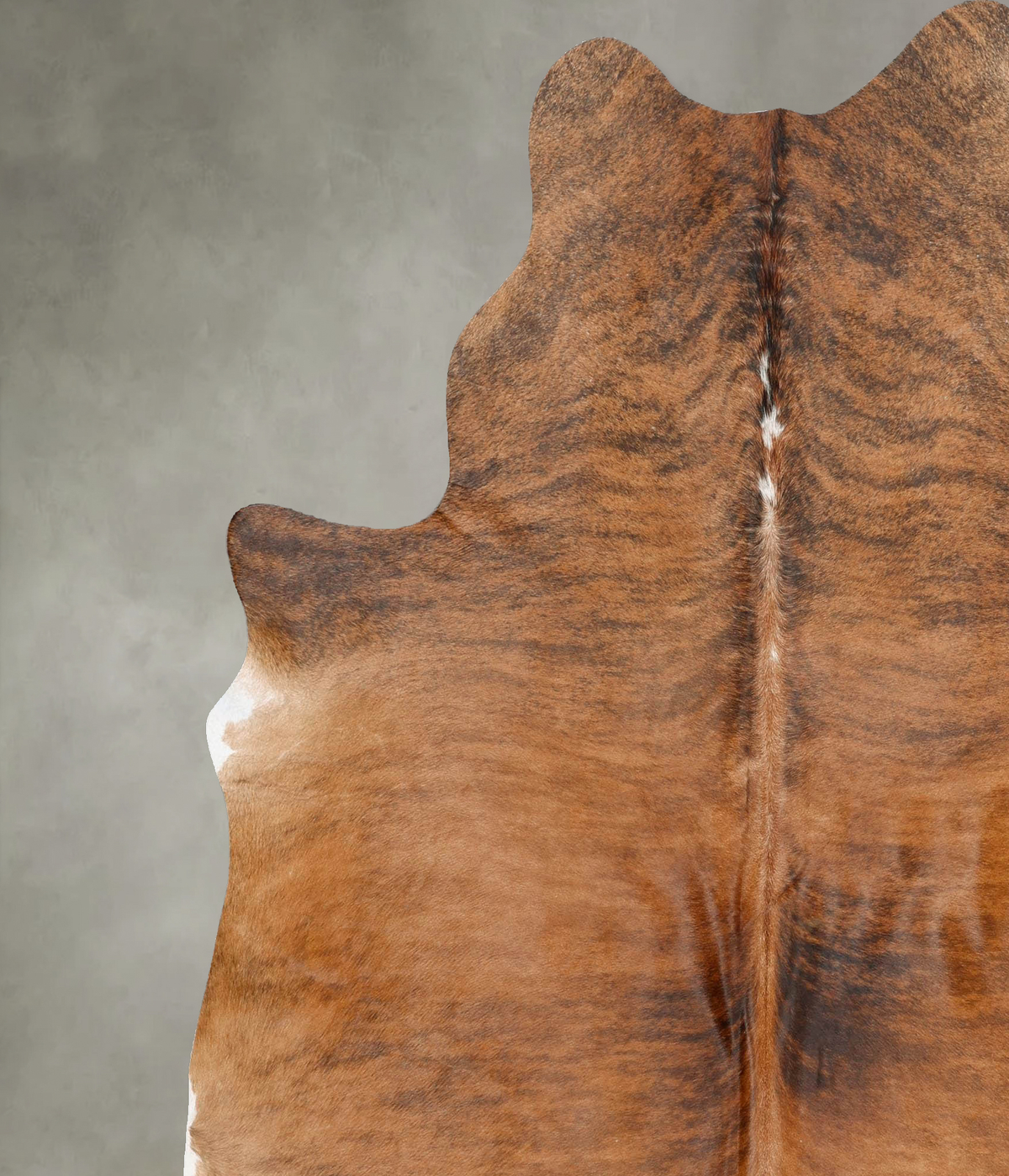 Medium Brindle X-Large Brazilian Cowhide Rug 7'6"H x 6'8"W #B25913 by Hudson Hides