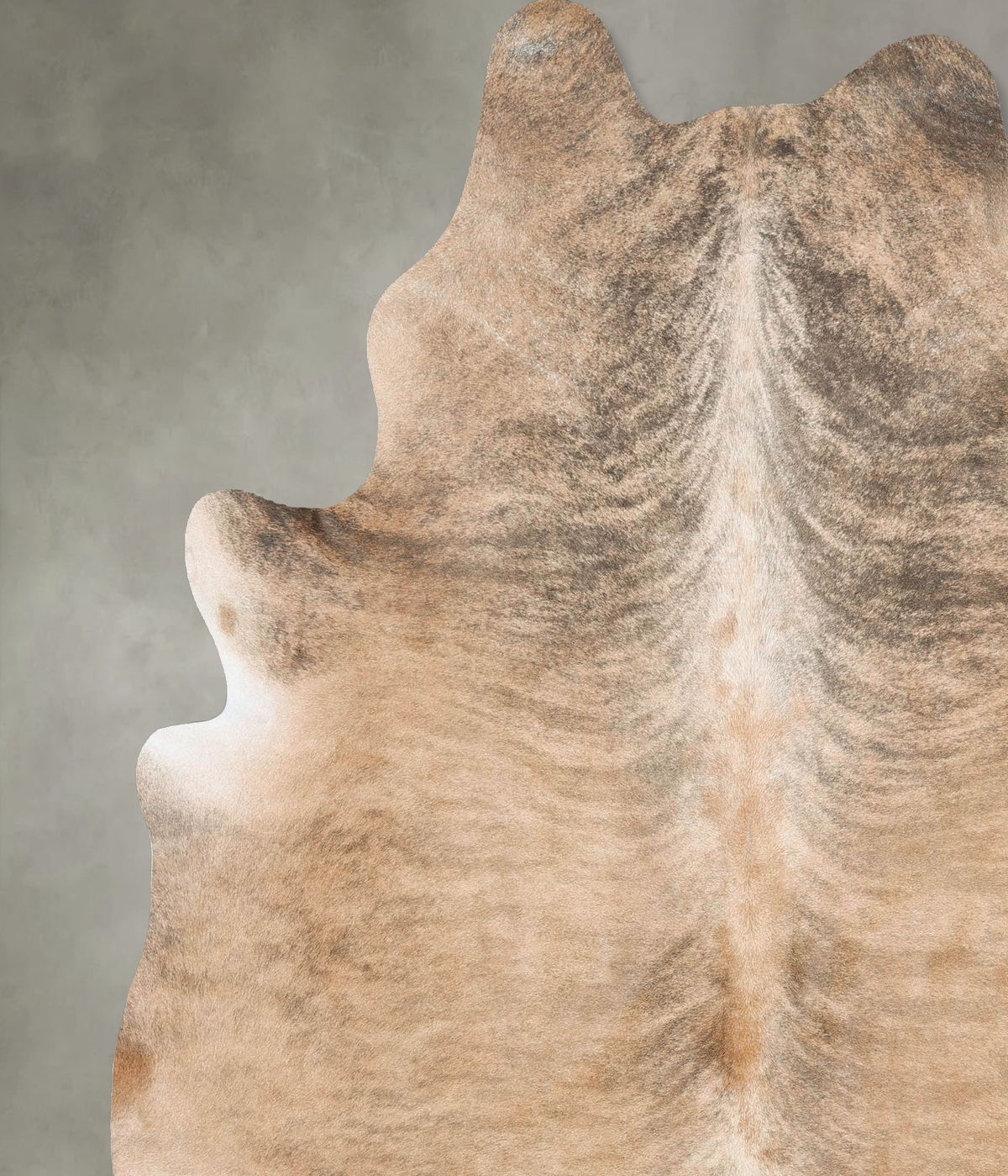 Light Brindle X-Large Brazilian Cowhide Rug 7'5"H x 6'7"W #B25917 by Hudson Hides