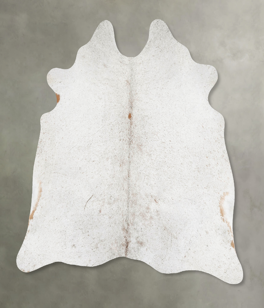 Salt and Pepper Brown Large Brazilian Cowhide Rug 5'9"H x 5'7"W #B25930 by Hudson Hides
