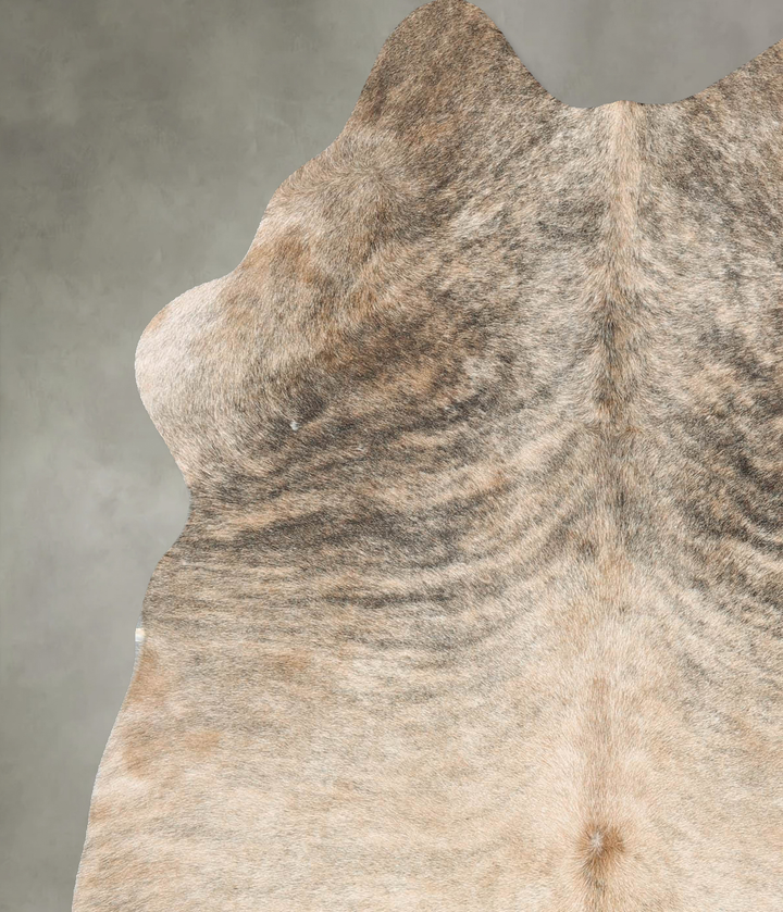 Light Brindle Medium Brazilian Cowhide Rug 5'11"H x 4'8"W #B25934 by Hudson Hides