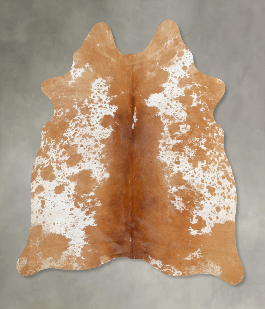 Salt and Pepper Brown Large Brazilian Cowhide Rug 6'2"H x 5'6"W #B25936 by Hudson Hides