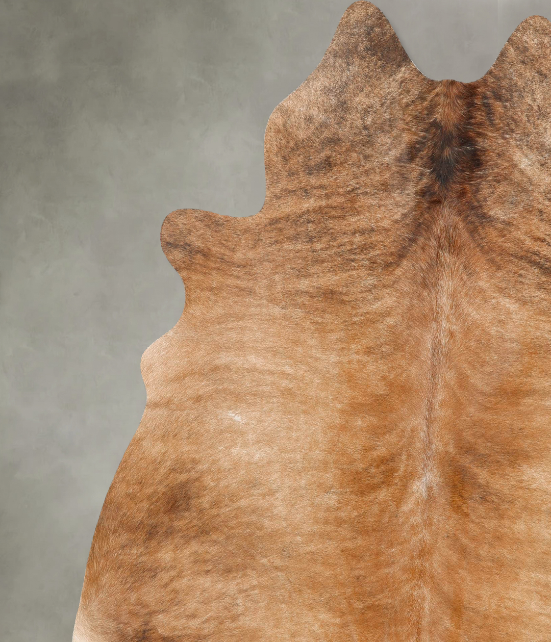 Light Brindle X-Large Brazilian Cowhide Rug 7'3"H x 6'5"W #B25950 by H