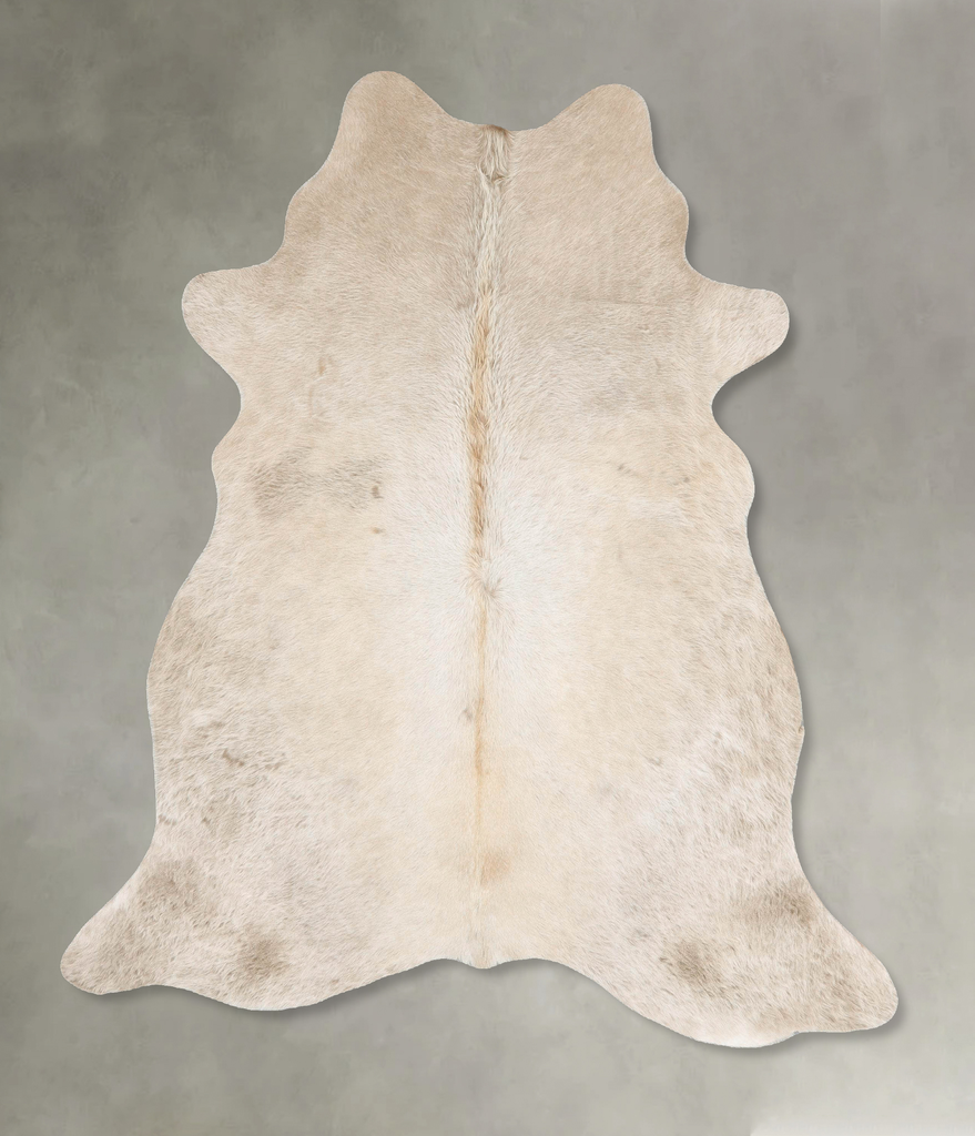 Champagne Large Brazilian Cowhide Rug 6'10"H x 5'9"W #B25957 by Hudson Hides