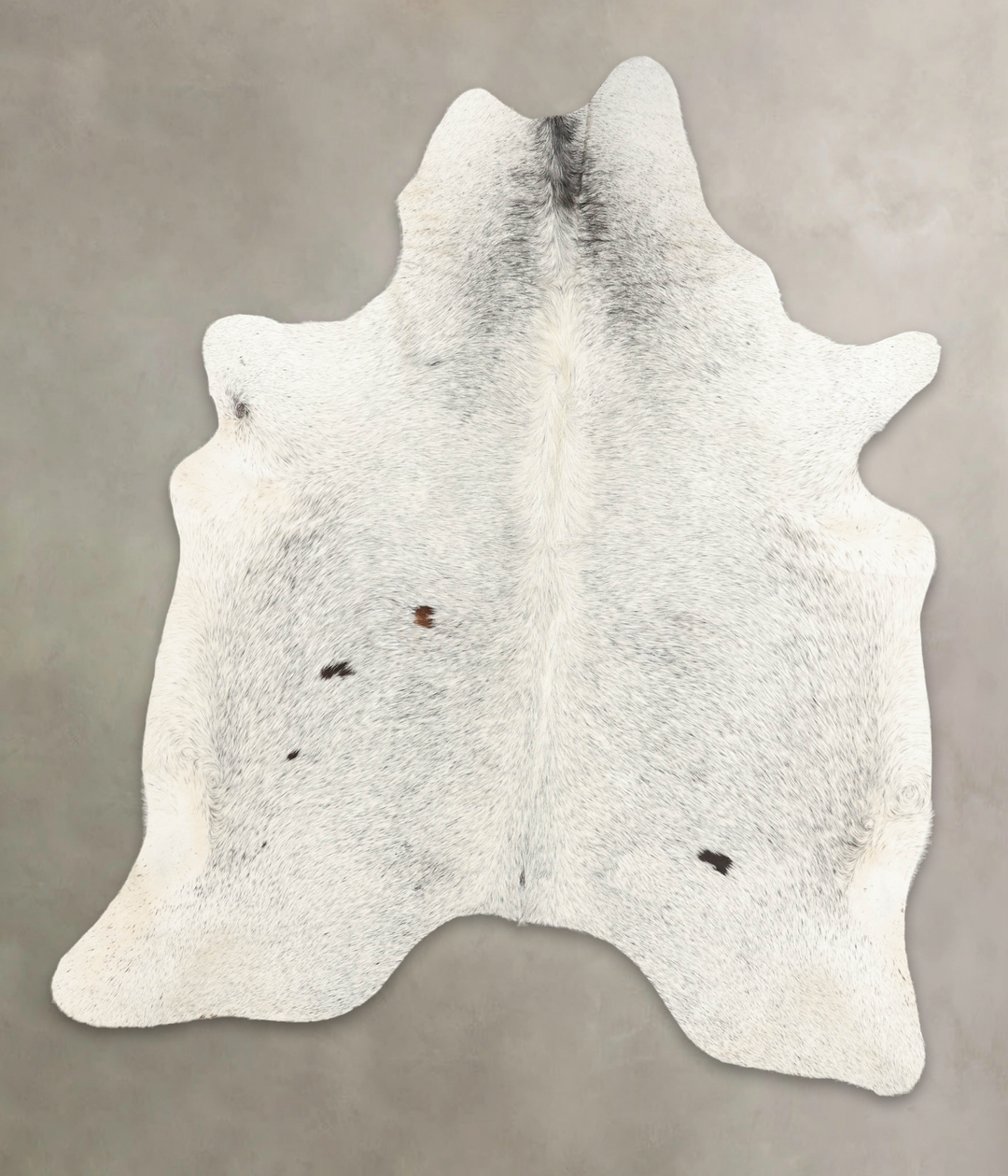 Salt and Pepper Black X-Large Brazilian Cowhide Rug 7'7"H x 6'4"W #B25