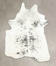 Salt and Pepper Black X-Large Brazilian Cowhide Rug 7'5"H x 5'7"W #B2597 by Hudson Hides