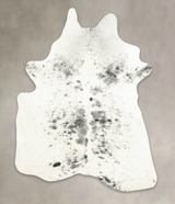 Salt and Pepper Black X-Large Brazilian Cowhide Rug 7'5"H x 5'7"W #B2597 by Hudson Hides