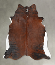 Medium Brindle X-Large Brazilian Cowhide Rug 7'2"H x 6'8"W #B25980 by Hudson Hides