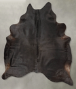 Solid Black XX-Large Brazilian Cowhide Rug 8'0"H x 6'7"W #B25994 by Hudson Hides