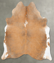 Light Caramel Large Brazilian Cowhide Rug 5'11"H x 5'8"W #B26004 by Hudson Hides