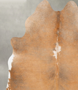 Light Caramel Large Brazilian Cowhide Rug 5'11"H x 5'8"W #B26004 by Hudson Hides