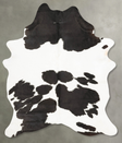 Black and White X-Large Brazilian Cowhide Rug 7'6"H x 5'7"W #B26047 by Hudson Hides