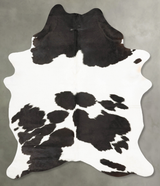 Black and White X-Large Brazilian Cowhide Rug 7'6"H x 5'7"W #B26047 by Hudson Hides