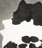 Black and White X-Large Brazilian Cowhide Rug 7'6"H x 5'7"W #B26047 by Hudson Hides