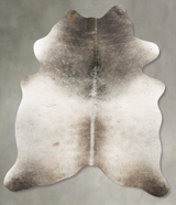 Medium Grey Large Brazilian Cowhide Rug 6'8"H x 4'8"W #B26048 by Hudson Hides
