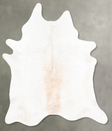Grey with Beige XX-Large Brazilian Cowhide Rug 8'1"H x 6'6"W #B26112 by Hudson Hides