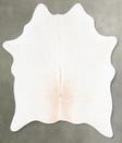 Grey with Beige Large Brazilian Cowhide Rug 6'4"H x 5'8"W #B26126 by Hudson Hides