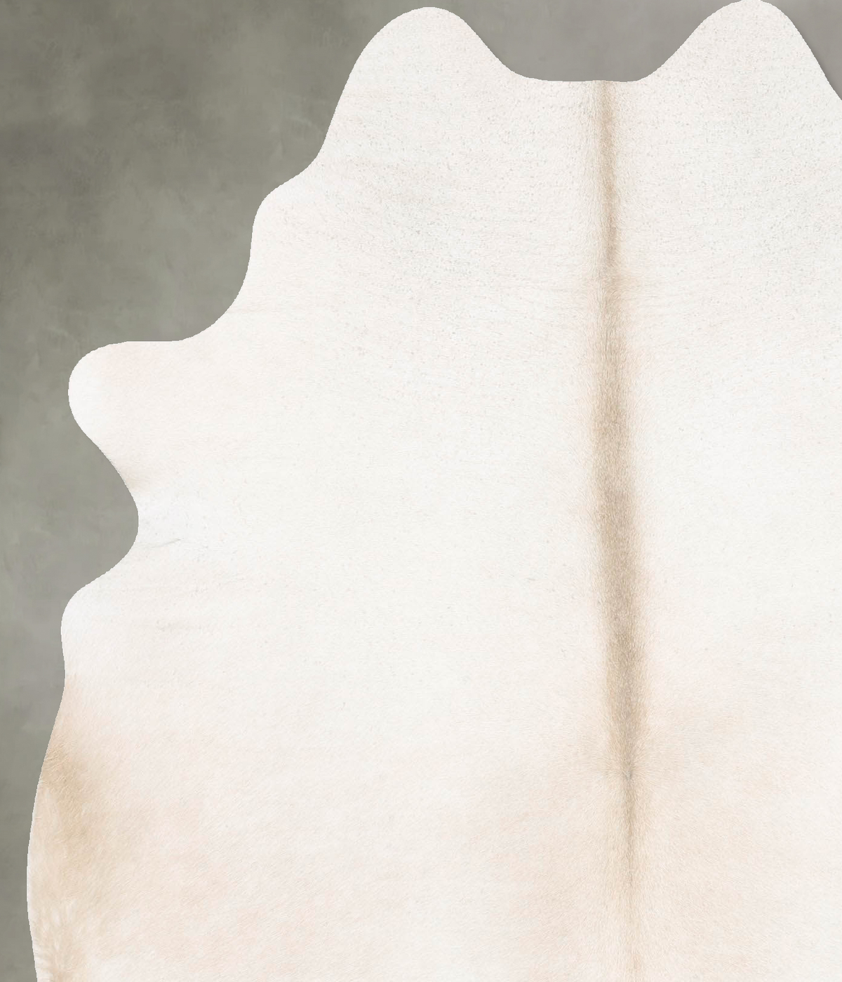 Ivory with Beige Large Brazilian Cowhide Rug 7'0"H x 5'5"W #B26167 by Hudson Hides