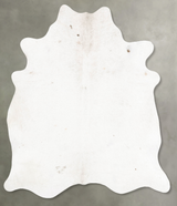 Ivory with Beige X-Large Brazilian Cowhide Rug 7'6"H x 6'7"W #B26178 by Hudson Hides