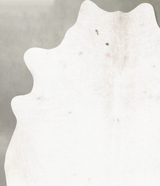 Ivory with Beige X-Large Brazilian Cowhide Rug 7'6"H x 6'7"W #B26178 by Hudson Hides