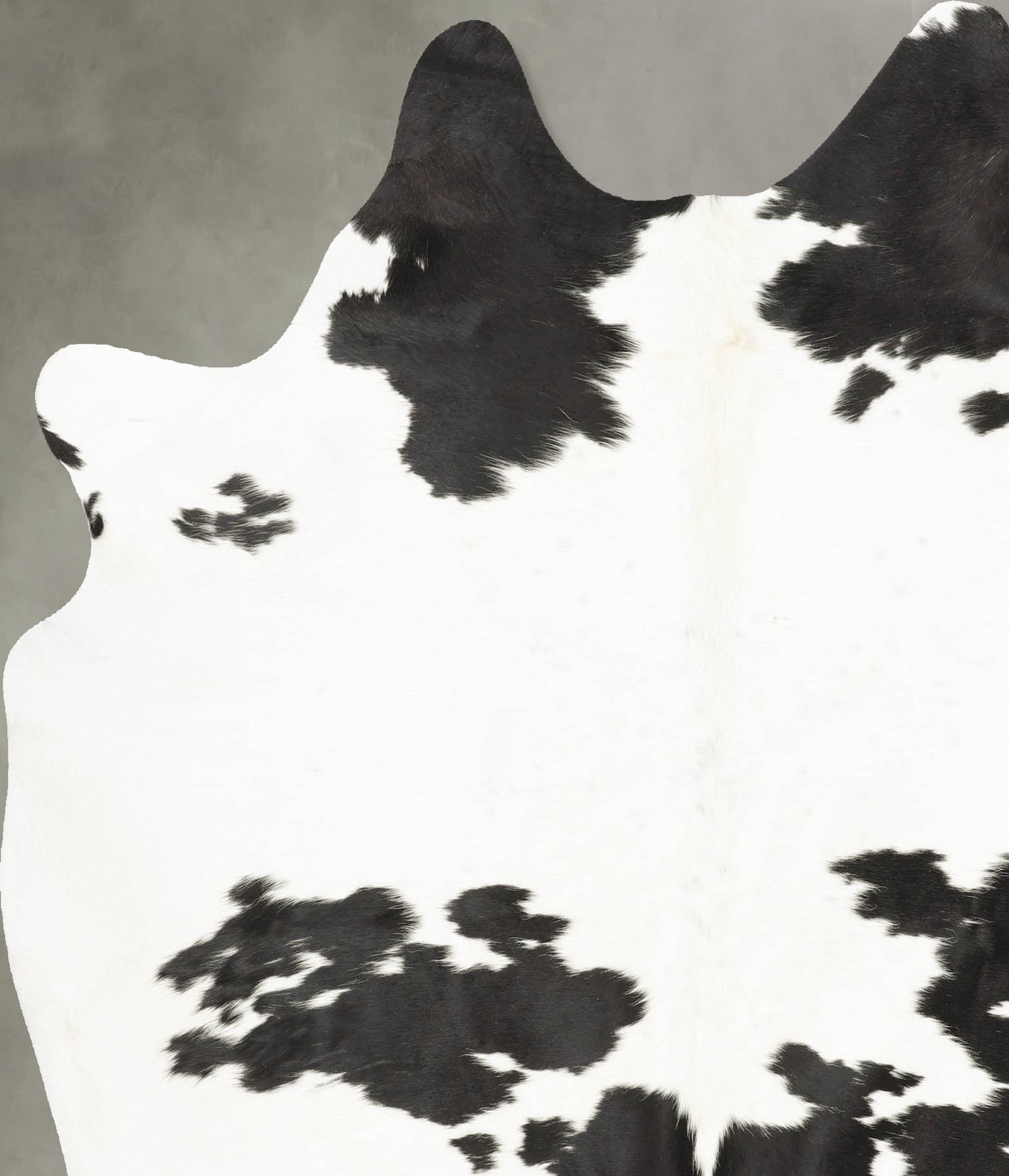 Black and White X-Large Brazilian Cowhide Rug 7'2"H x 6'1"W #B26194 by Hudson Hides