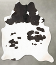 Black and White X-Large Brazilian Cowhide Rug 7'1"H x 5'8"W #B26197 by Hudson Hides