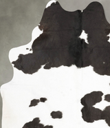 Black and White X-Large Brazilian Cowhide Rug 7'1"H x 5'8"W #B26197 by Hudson Hides