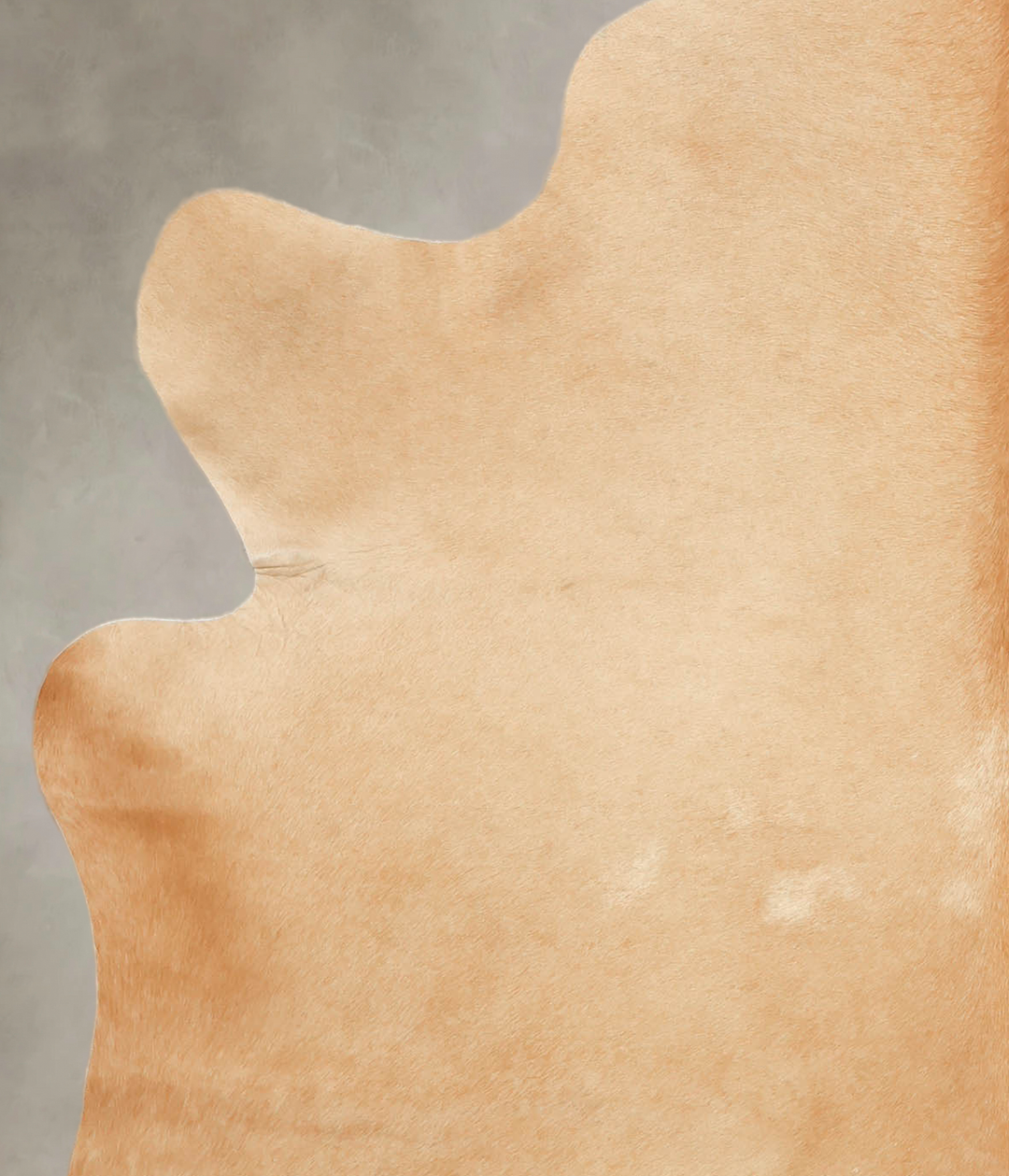 Beige X-Large Brazilian Cowhide Rug 7'0"H x 6'1"W #B2620 by Hudson Hid