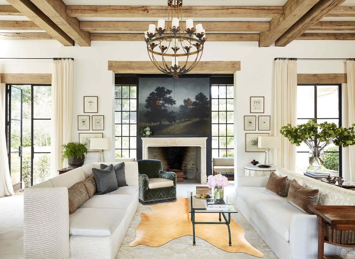 Beige Cowhide Rug #B2620