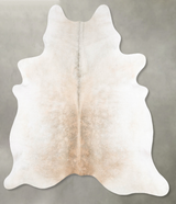Grey with Beige X-Large Brazilian Cowhide Rug 7'5"H x 6'6"W #B26226 by Hudson Hides