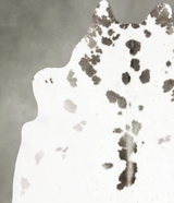 Light Grey X-Large Brazilian Cowhide Rug 7'3"H x 6'6"W #B26230 by Hudson Hides